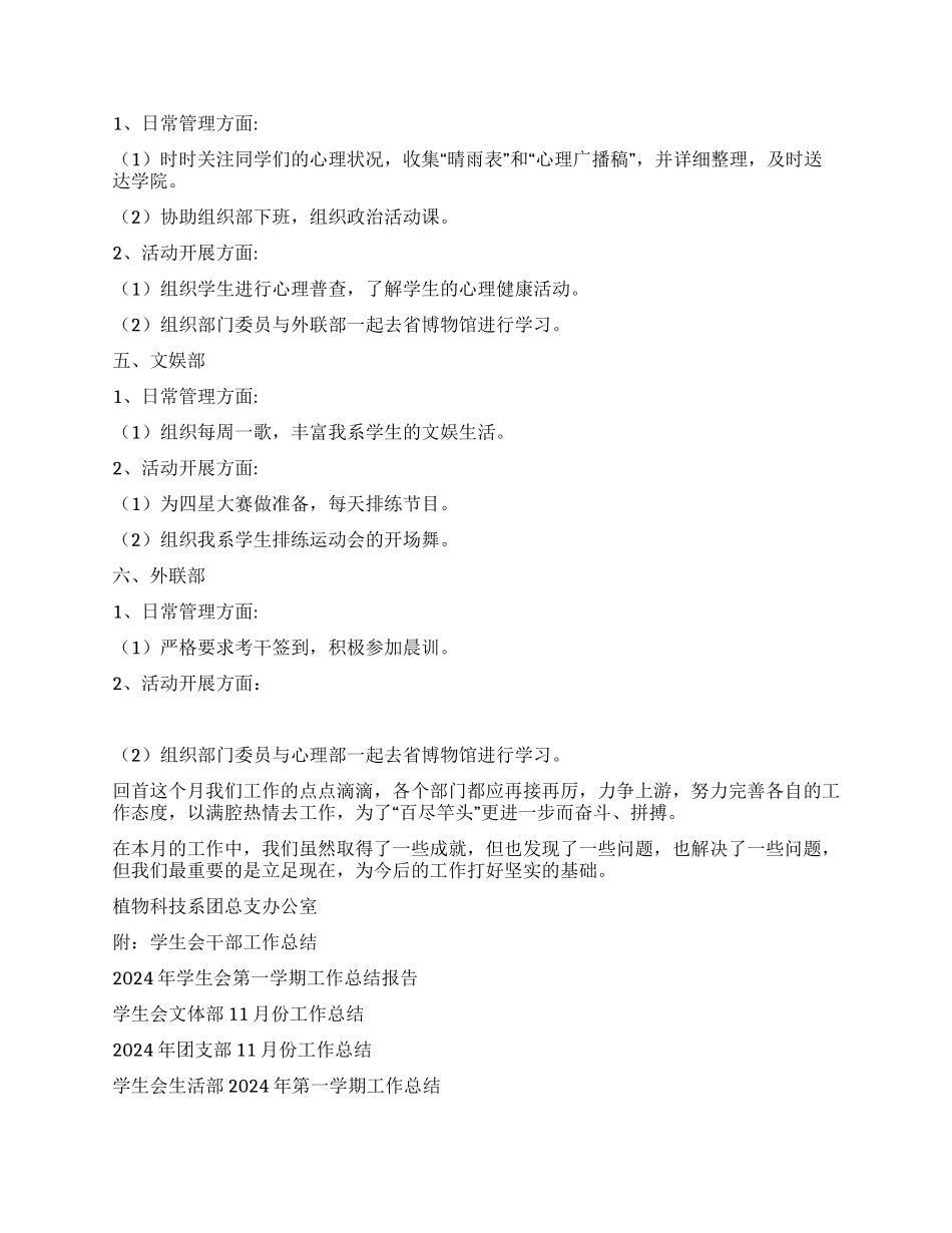 2024年团支部11月份工作总结_第2页