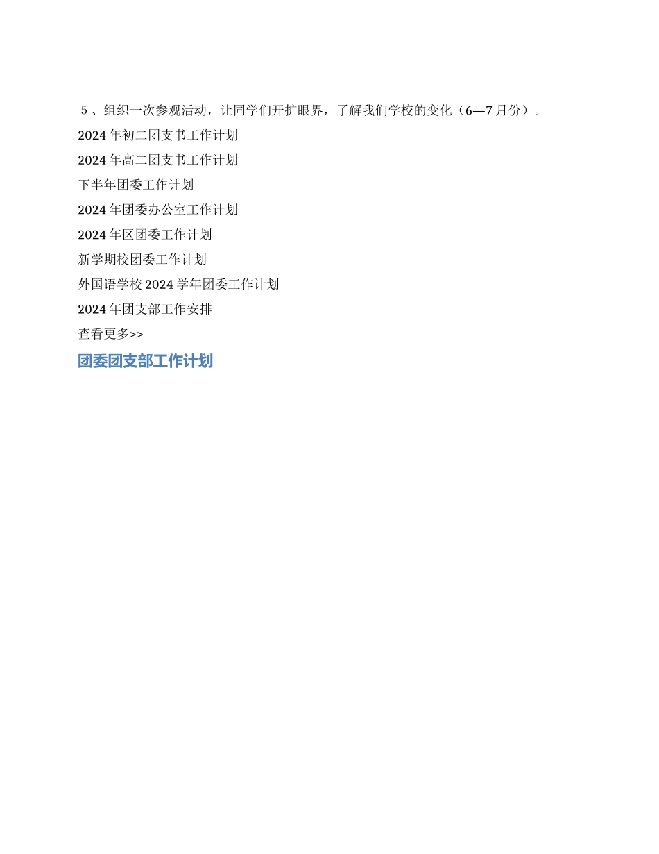 2024年团支书年度工作计划_第2页