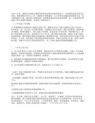 2024年国土资源监察上半年工作总结