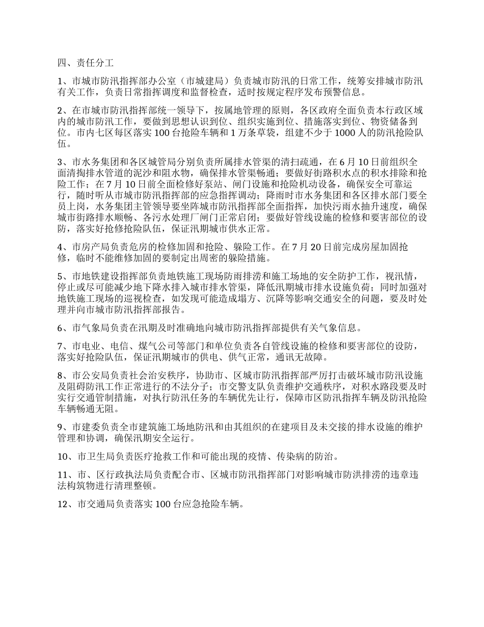 2024年城建局城市防汛工作方案_第3页