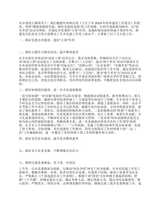 2024年基层党建工作总结