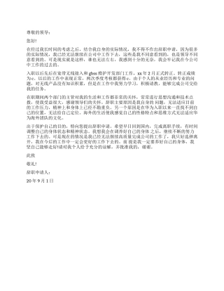 2024年外派网络工程师辞职报告怎么写