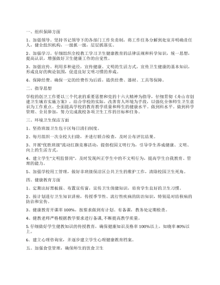 2024年学校创卫活动方案