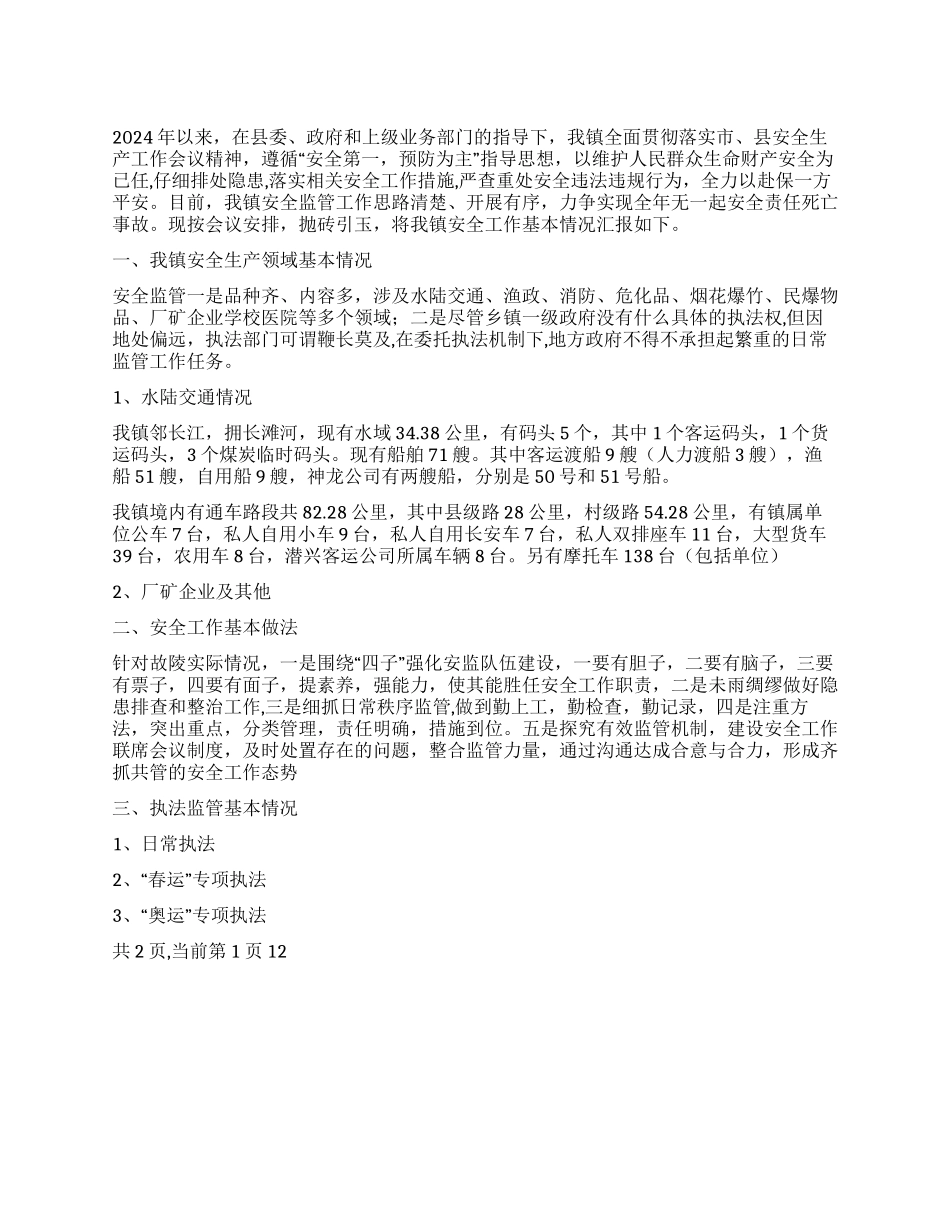 2024年安全生产工作年终总结_第1页