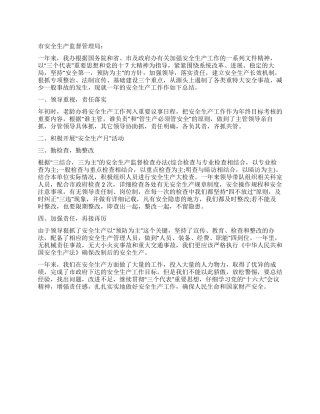 2024年安监局安全检查整改总结