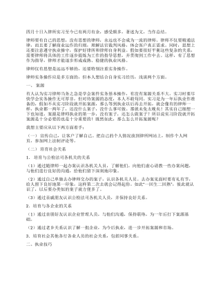 2024年实习律师心得