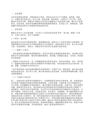 2024年审计工作要点