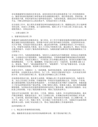 2024年客服导医工作总结