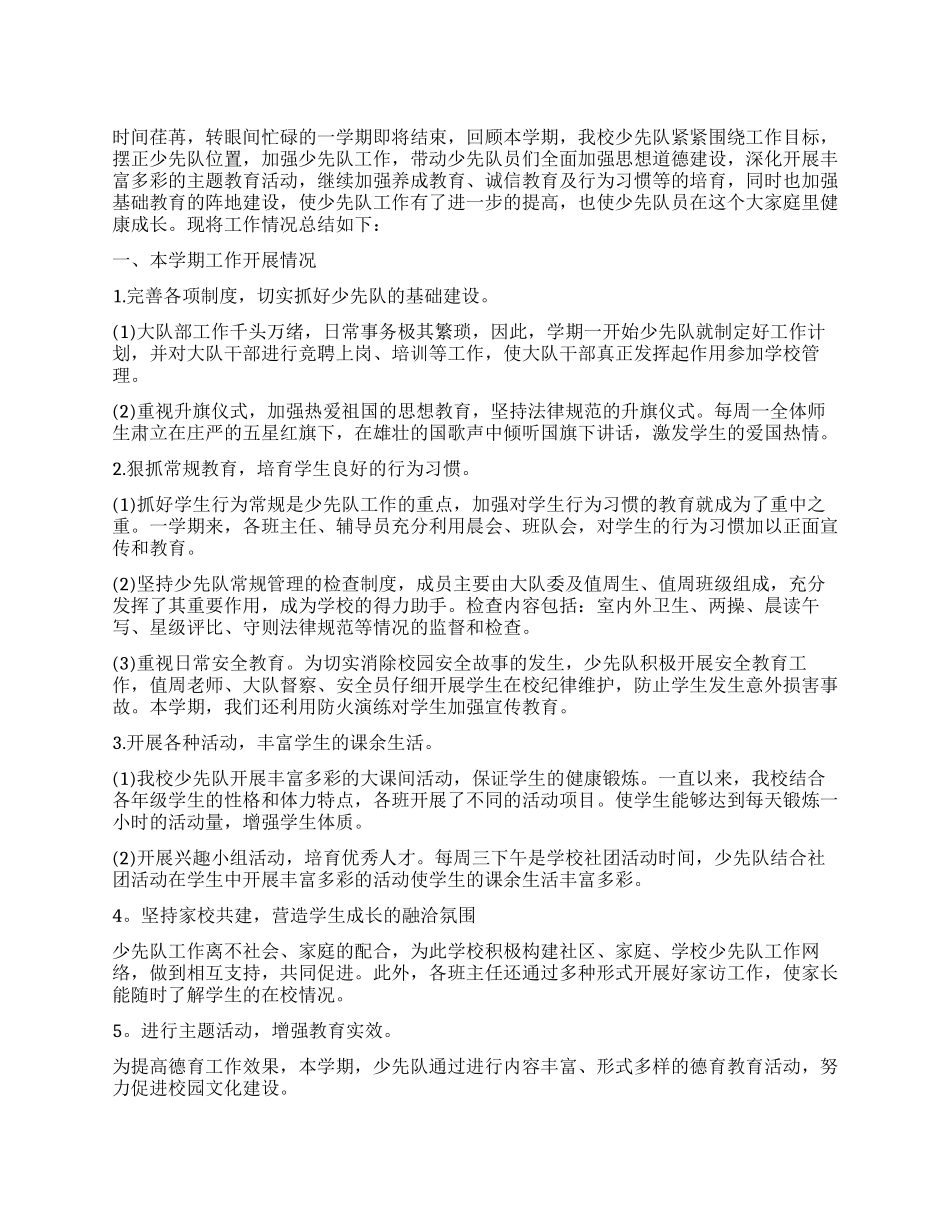 2024年少先队工作总结_第1页