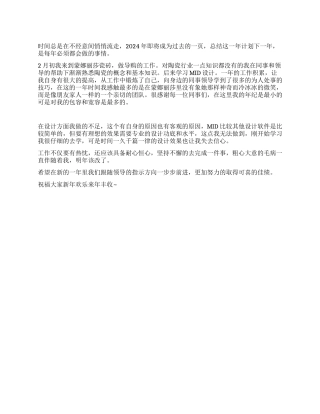 2024年工作总结范例