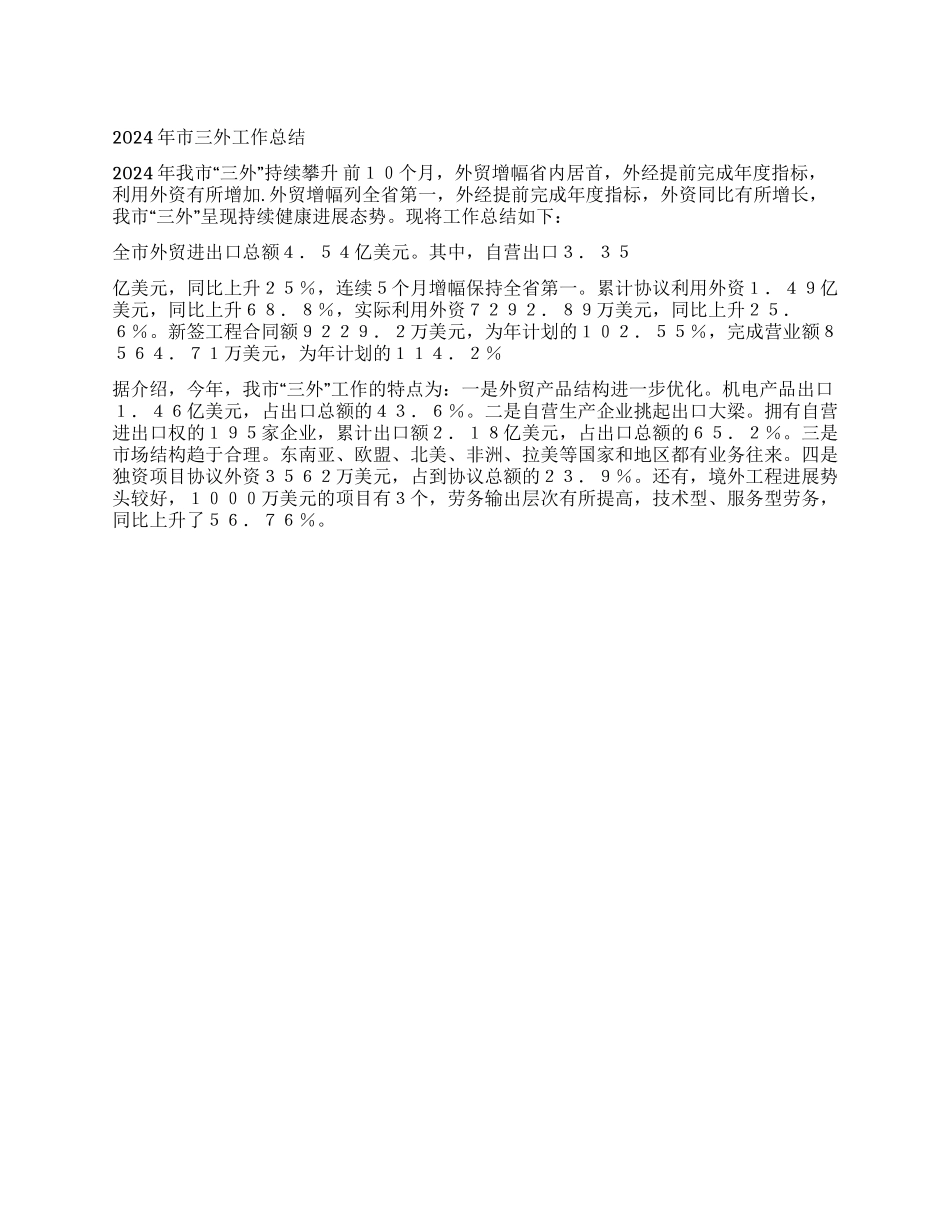 2024年市三外工作总结_第1页