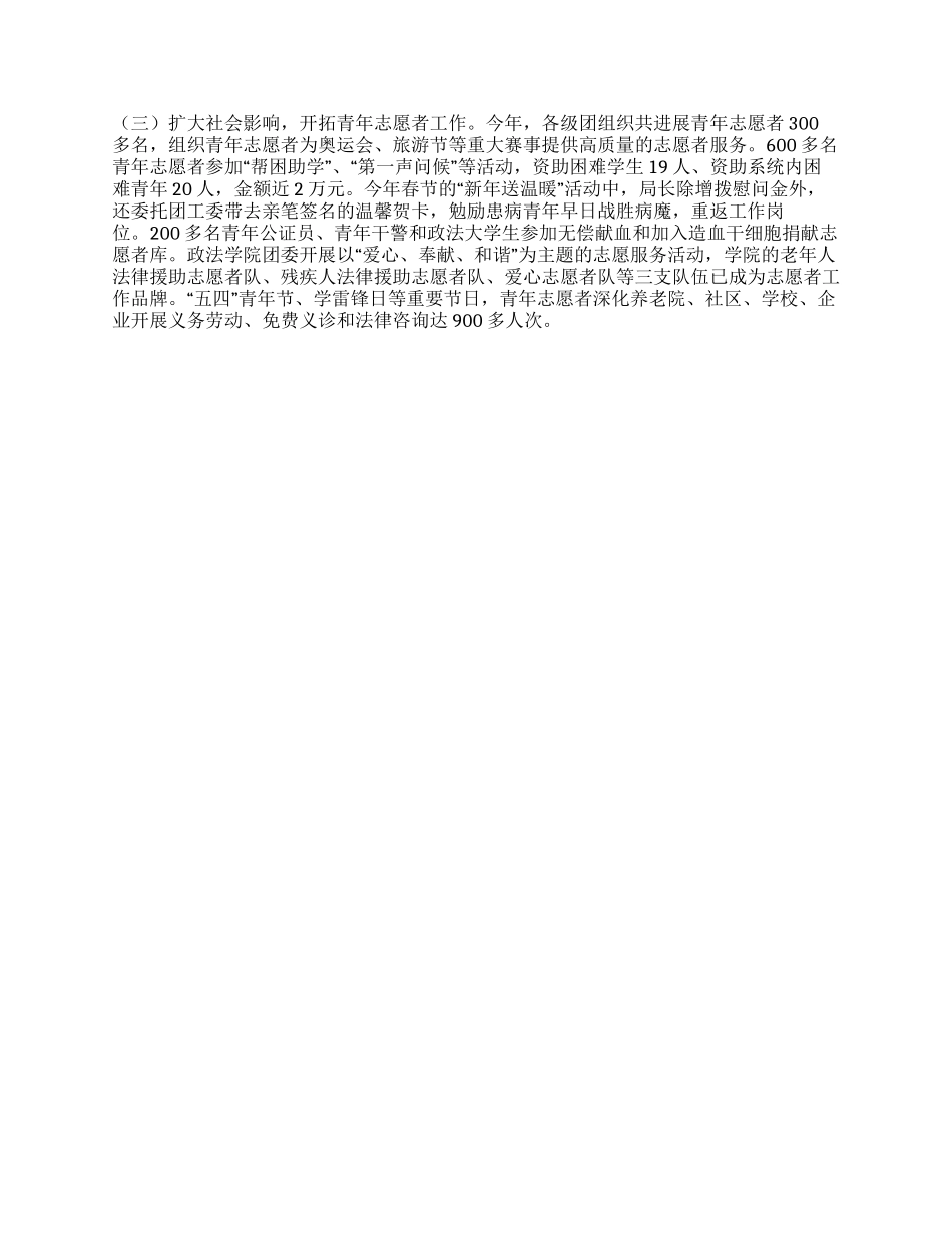 2024年市司法局共青团工作总结_第2页