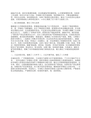 2024年市财税征管工作总结