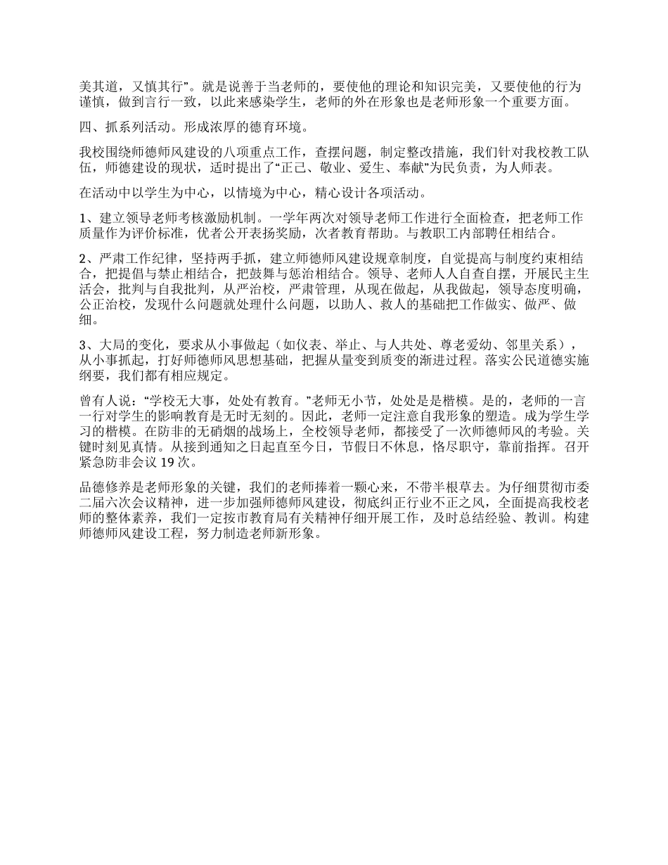 2024年师德师风建设工作总结_第2页