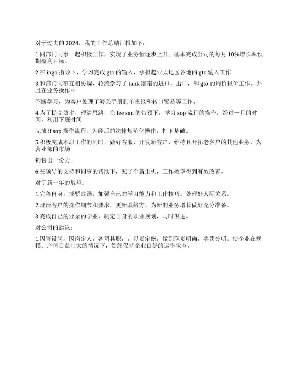 2024年度个人总结报告_第1页