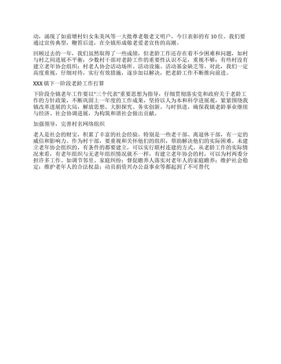 2024年度乡镇镇老龄工作总结_第2页
