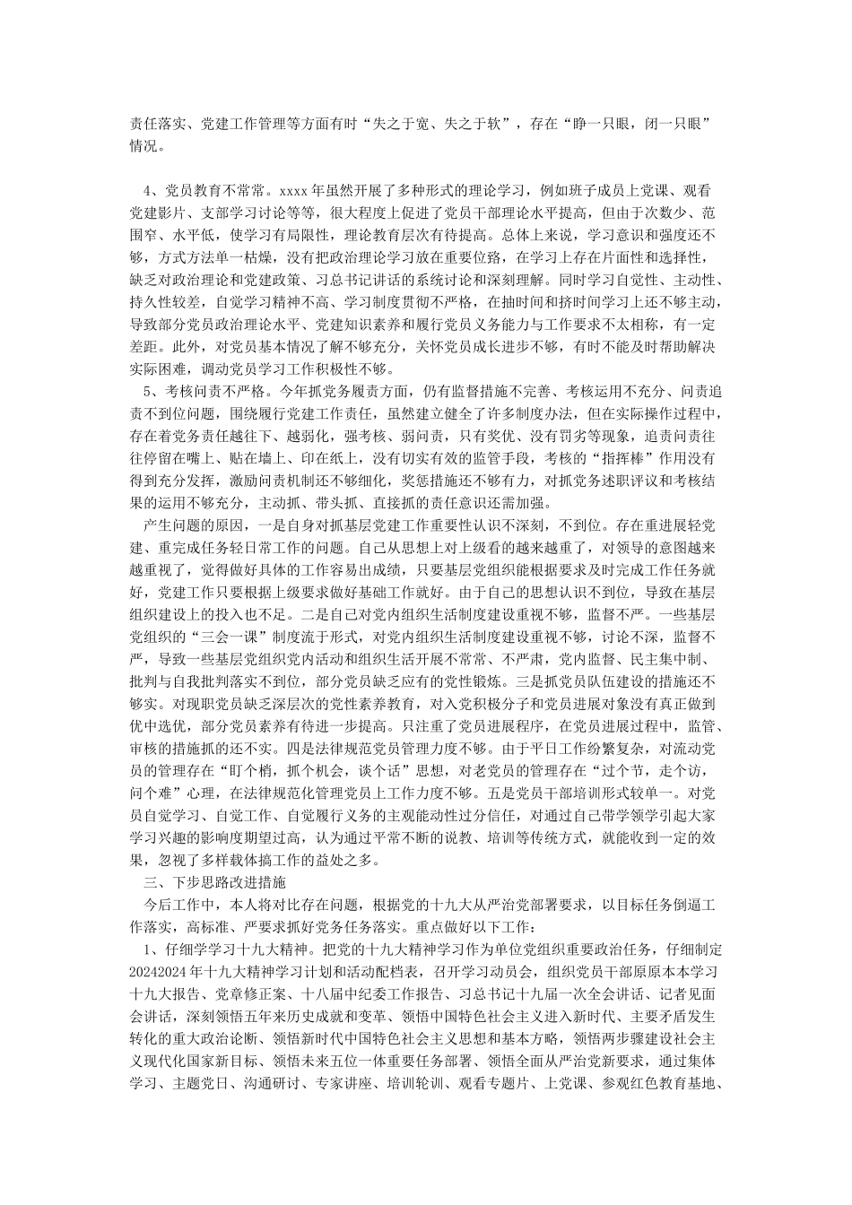 2024年度党支部党建工作述职报告_第3页