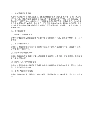 2024年度浙江乌镇景区游客满意度调查报告