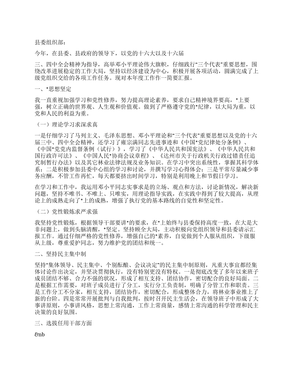 2024年度领导个人总结报告_第1页