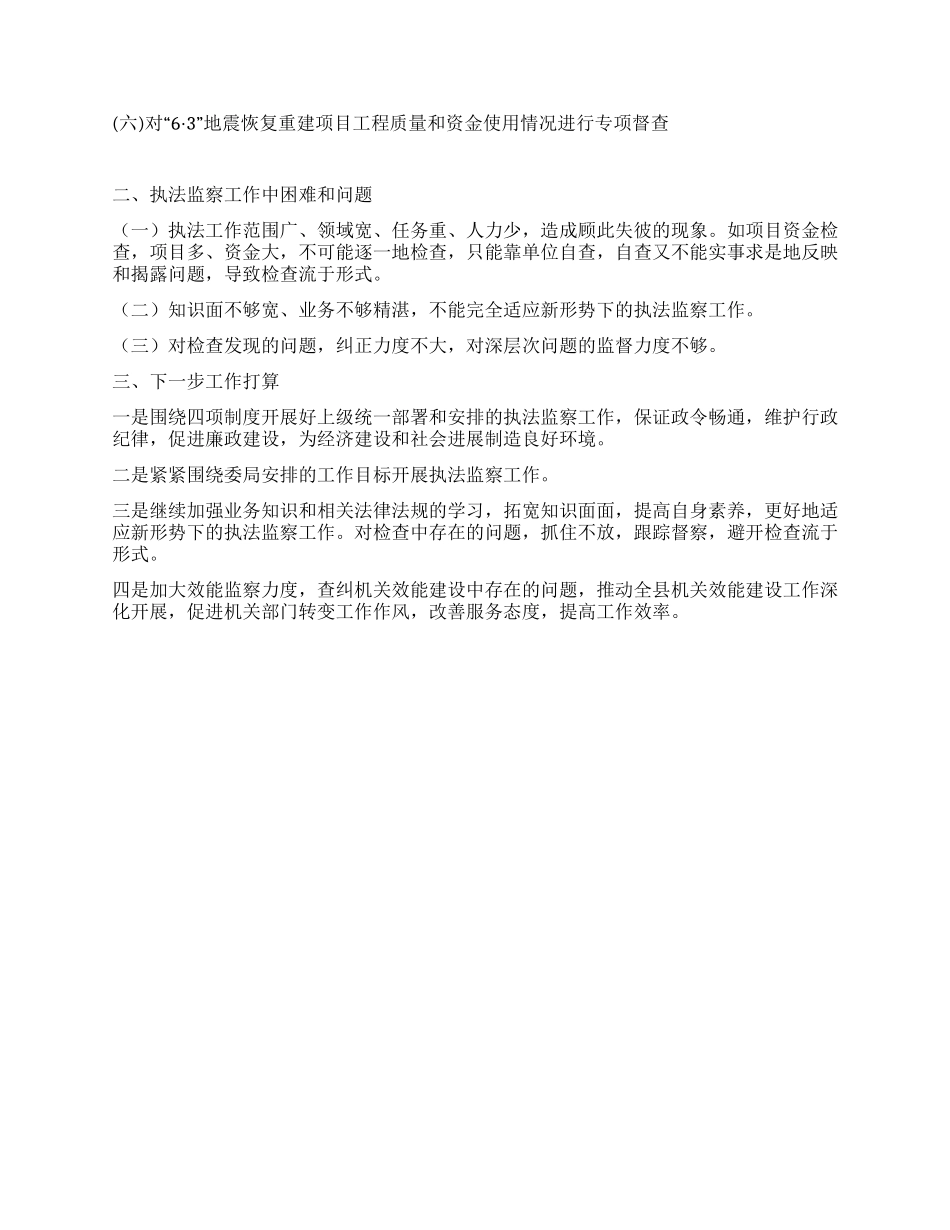 2024年执法监察室工作总结_第2页