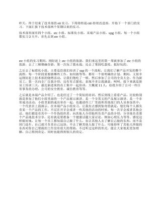 2024年技术部的实习报告