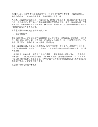 2024年挂职副县长述职述廉报告