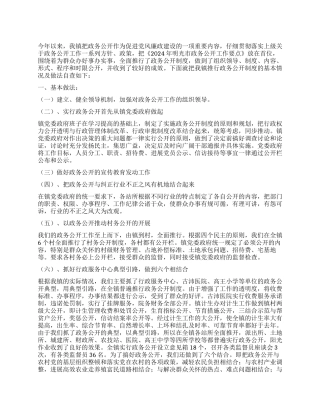 2024年政务公开总结