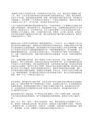 2024年暑期三下乡个人工作总结