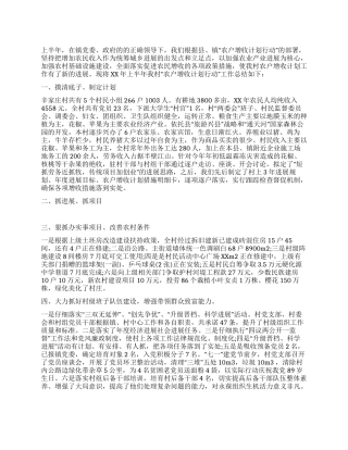 2024年村“农户增收计划行动上半年工作总结