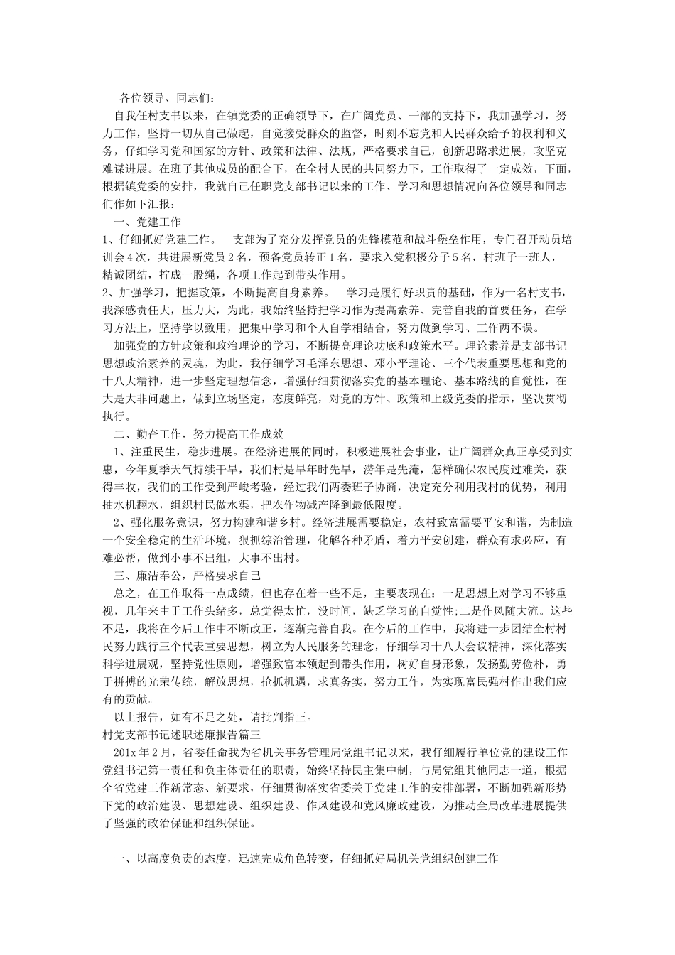 2024年村党支部书记述职述廉报告_第2页