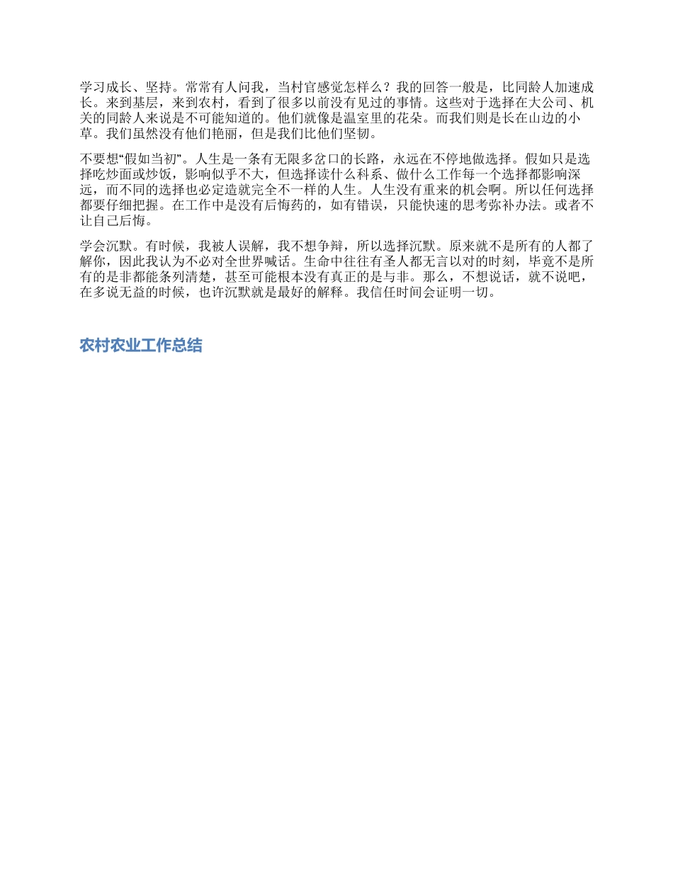 2024年村官助理工作总结_第2页