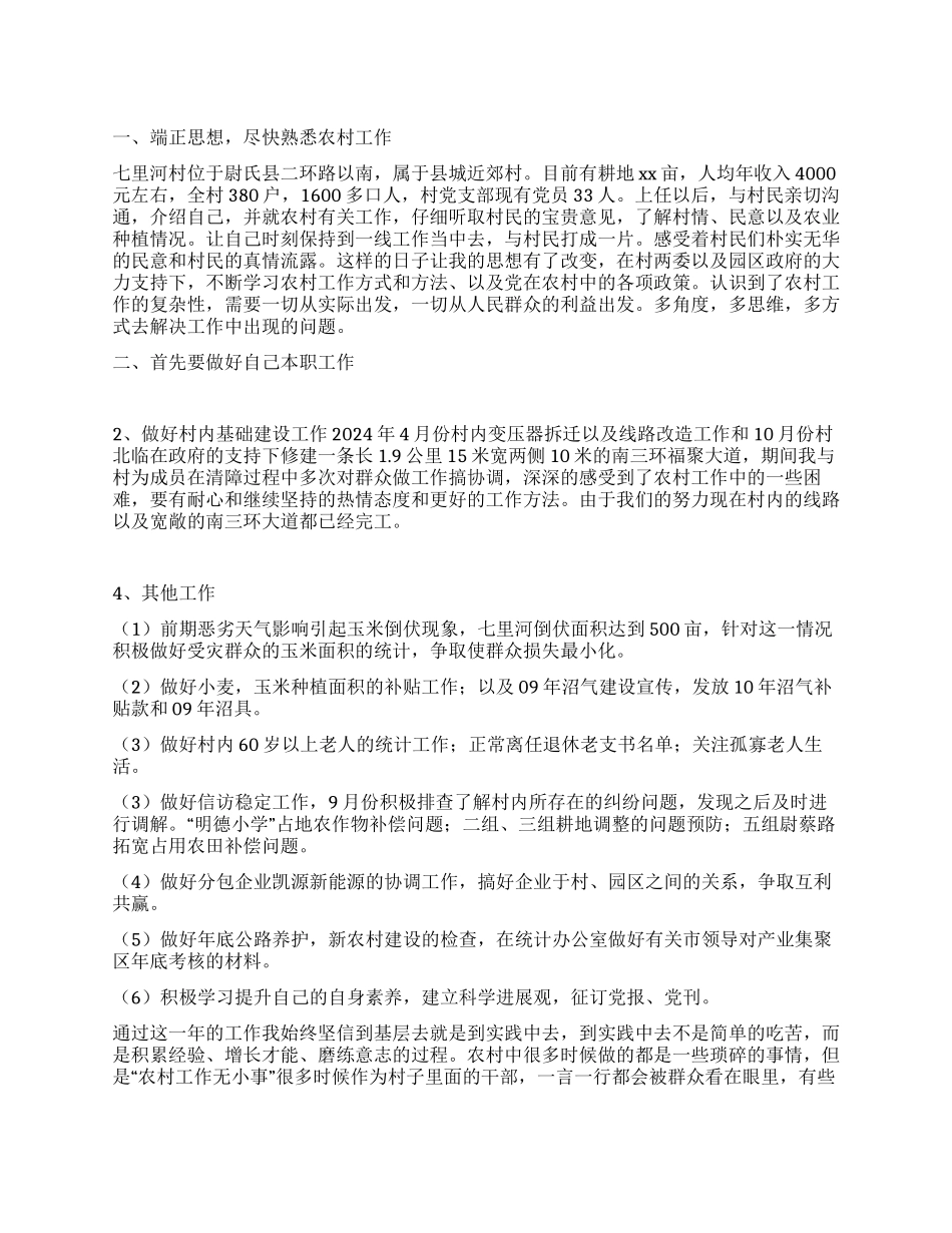 2024年村官年终工作总结_第1页