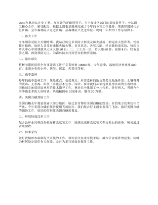 2024年林业站工作总结