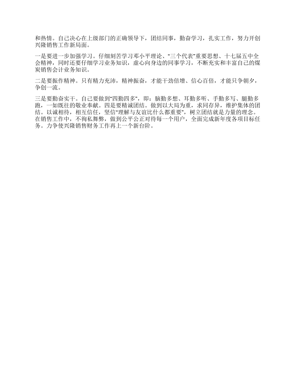 2024年煤炭销售会计个人工作总结_第2页
