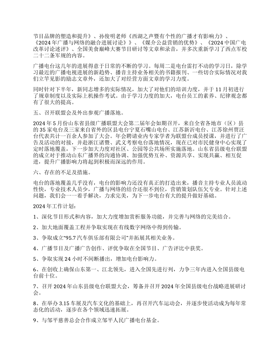 2024年电台工作总结_第3页