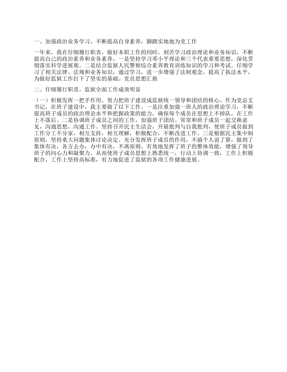 2024年监狱领导工作总结_第1页