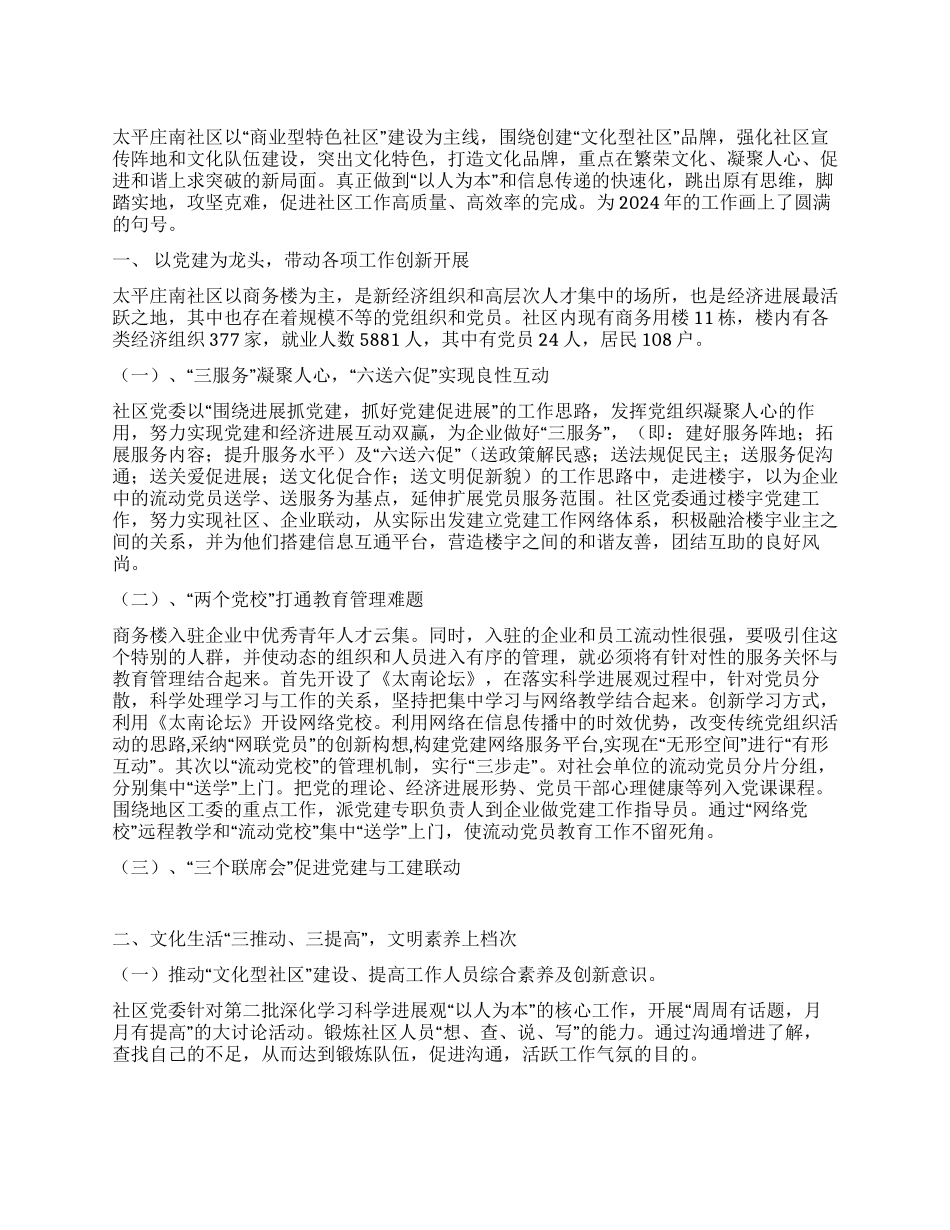 2024年社区工作年终总结_第1页