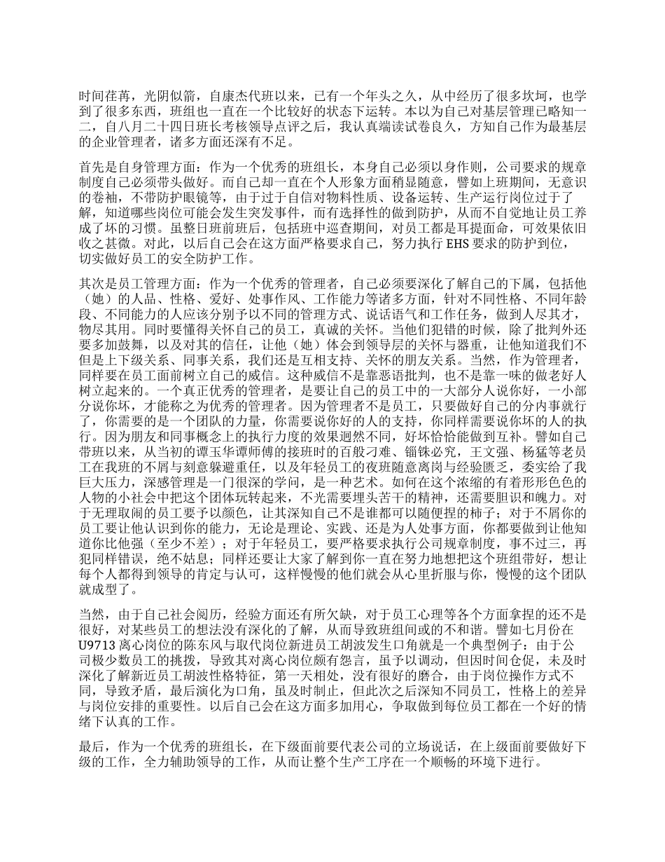 2024年管理层工作总结_第1页