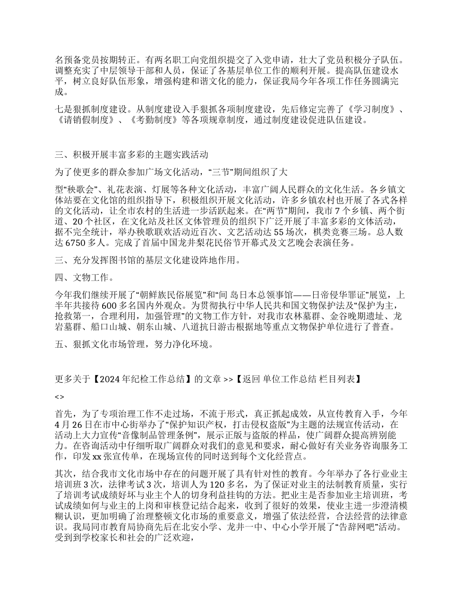 2024年纪检工作总结_第2页