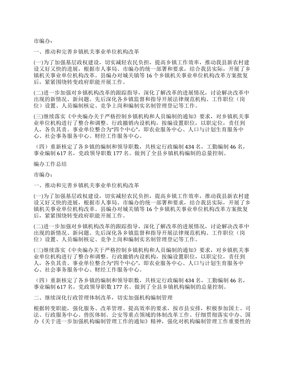 2024年编办工作总结_第1页