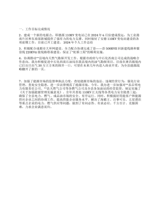 2024年能源办公室工作总结范文