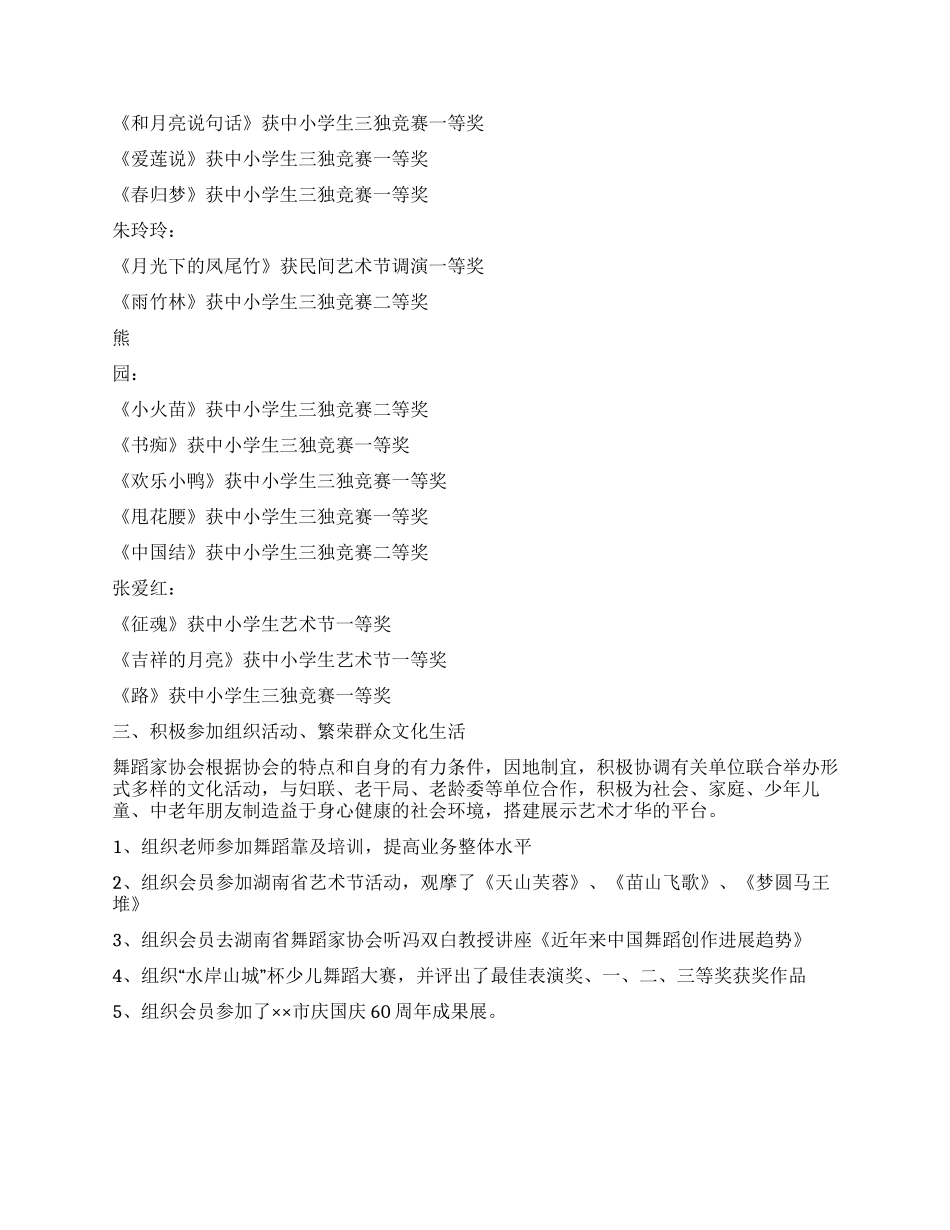 2024年舞协工作总结_第2页