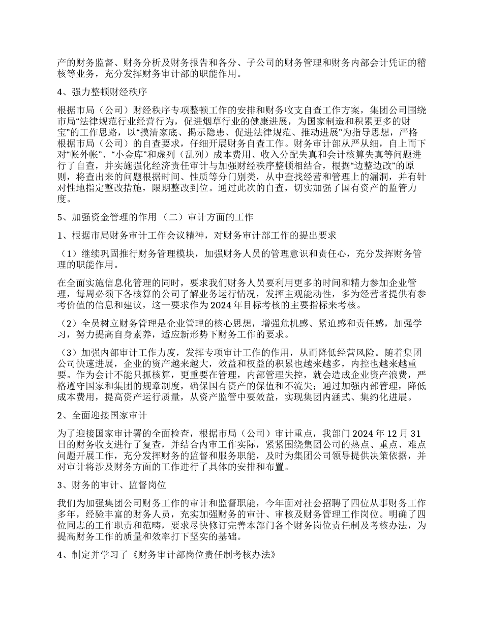 2024年财务审计工作总结_第2页