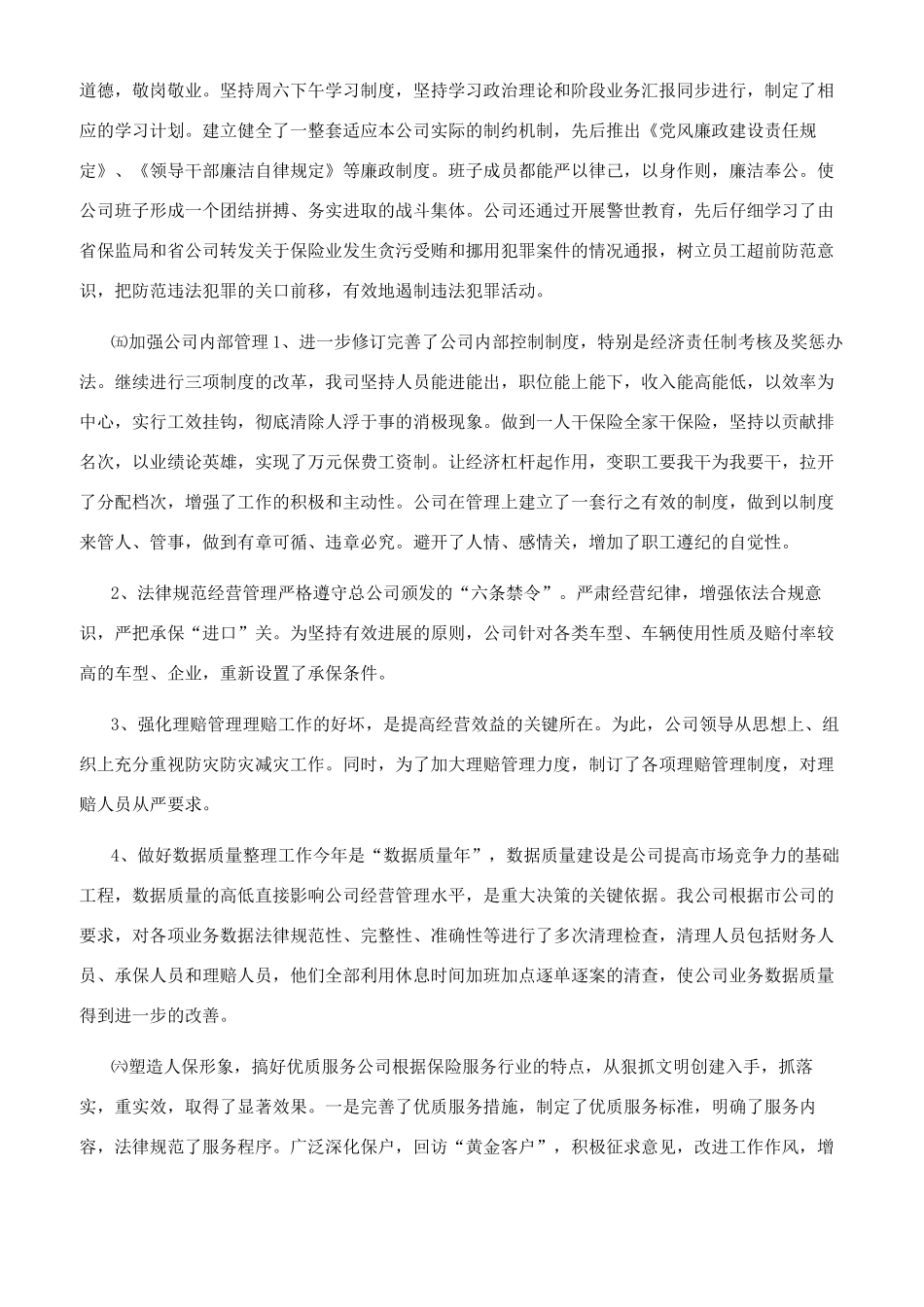 2024年车险年终工作总结_第2页