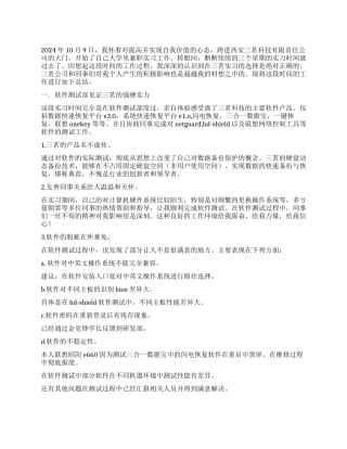 2024年软件测试工作总结