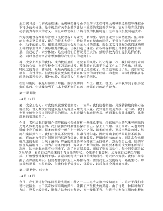 2024年金工实习心得体会