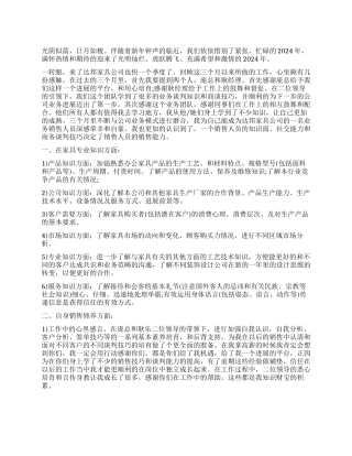 2024年销售员工作总结