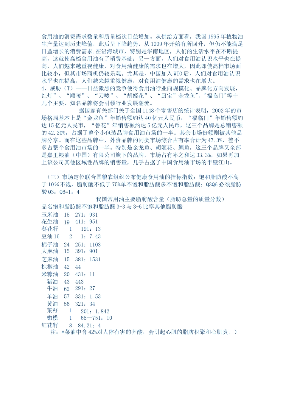 食用油营销策划案50172_第3页