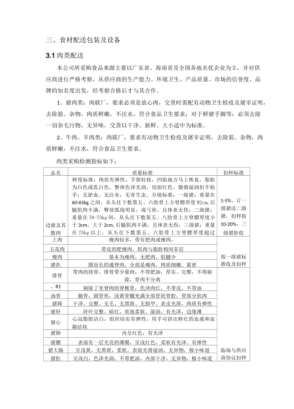 机场蔬菜、副食品配送服务方案_第3页