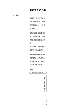 新员工入职关怀方案53727
